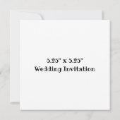 あなただけの結婚式の招待状を作ろう 招待状 (裏面)