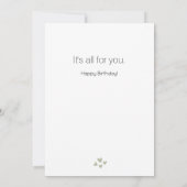 あなただけの誕生日カード カード (裏面)