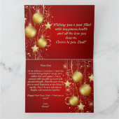 "あなただけの赤い折り紙の年賀状" カード (内部)