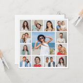 あなただけの13枚の写真を使ったオリジナル コラージュ ギフトを作成 カード (正面/裏面インサイチュ)
