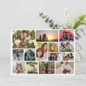 あなただけの14枚の写真コラージュ フォトブロックを作成しよう シーズンカード (スタンド正面)