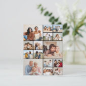 あなただけの15枚の写真を使ったオリジナル コラージュ ギフトを作成 カード (スタンド正面)