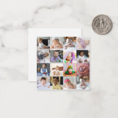 あなただけの16枚の写真コラージュを作成しましょう ノートカード (正面/裏面インサイチュ)