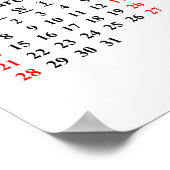 あなただけの2021年オリジナルカレンダーポスターを作成しよう ポスター (角)