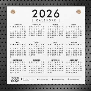 あなただけの2026年ビジネスロゴカレンダーを作成