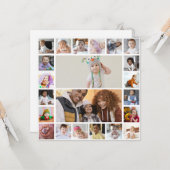 あなただけの22枚の写真コラージュを作成しよう カード (正面/裏面インサイチュ)