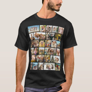 あなただけの28枚の写真コラージュを作成しよう Tシャツ