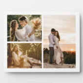あなただけの3枚の写真コラージュを作成 フォトプラーク (正面)