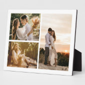 あなただけの3枚の写真コラージュを作成 フォトプラーク (側面)