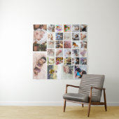 あなただけの30枚の写真コラージュをデザイン タペストリー (インサイチュ(横))
