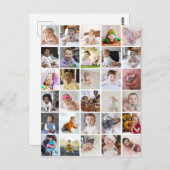 あなただけの30枚の写真コラージュを作成 ポストカード (正面/裏面)