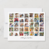 あなただけの35枚の写真コラージュを作成 シーズンカード (正面)