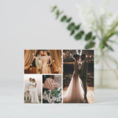 あなただけの4枚の写真の コラージュを作ろう ポストカード (スタンド正面)