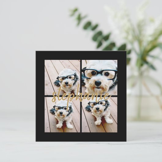 あなただけの4枚の写真の コラージュを作成 - スクリプト名 (スタンド正面)