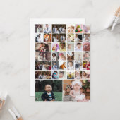あなただけの40枚の写真コラージュを作成しよう カード (正面/裏面インサイチュ)