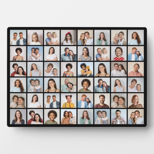 あなただけの48枚の写真コラージュを作成しよう フォトプラーク (正面)