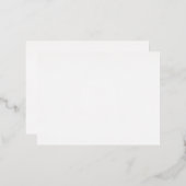 あなただけの4.25"×5.6" ホイル招待状をデザインしよう 箔招待状ポストカード (正面/裏面)