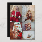 あなただけの5枚の写真の コラージュをデザイン ノートカード (正面/裏面)