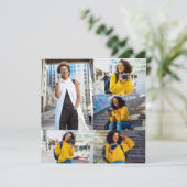 あなただけの5枚の写真コラージュをデザイン カード (スタンド正面)