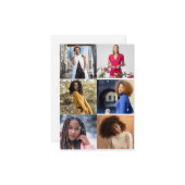 あなただけの6枚の写真のオリジナルコラージュを作成 カード (正面/裏面インサイチュ)