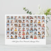 あなただけの60枚の写真コラージュを作成 - あなたのメッセージを添えて 招待状 (スタンド正面)