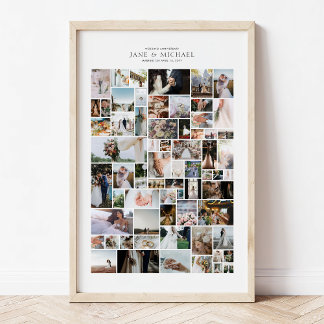 あなただけの66枚の写真コラージュを作成 ポスター
