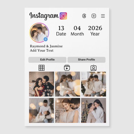 あなただけの7枚の写真コラージュを作成 (正面)