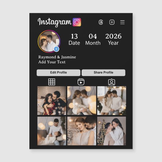あなただけの7枚の写真コラージュを作成 (正面)
