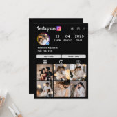 あなただけの7枚の写真コラージュを作成 カード (正面/裏面インサイチュ)