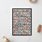 あなただけの70枚の写真コラージュを作成しよう ノートカード (正面/裏面インサイチュ)