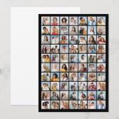 あなただけの70枚の写真コラージュを作成しよう 招待状 (正面/裏面)