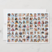 あなただけの88枚の写真コラージュを作成 招待状 (正面)