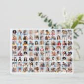 あなただけの88枚の写真コラージュを作成 招待状 (スタンド正面)