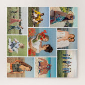 あなただけの9枚の写真コラージュを作成しよう ジグソーパズル (横)