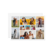 あなただけの9枚の写真コラージュを作成 ノートカード (正面/裏面インサイチュ)