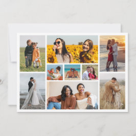 あなただけの9枚の写真コラージュを作成 ノートカード