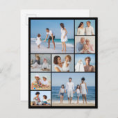 あなただけの9枚の写真コラージュを作成 ポストカード (正面/裏面)