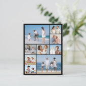 あなただけの9枚の写真コラージュを作成 ポストカード (スタンド正面)