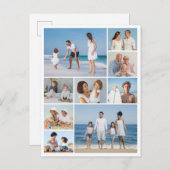 あなただけの9枚の写真コラージュを作成 ポストカード (正面/裏面)