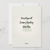 あなただけの かわいいサンタ フラット ホリデー カード (裏面)