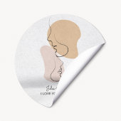 あなただけの、愛のライン、ボヘミアンスタイル、アラビア風 ラウンドシール