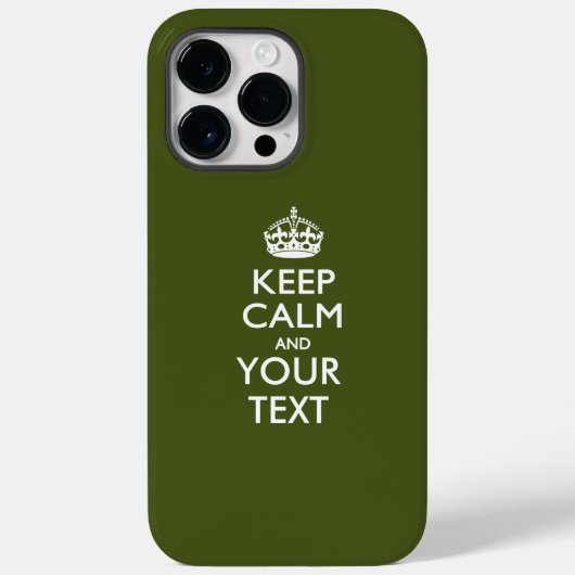 あなただけのKEEP CALM AND好きなテキスト Case-Mate iPhoneケース (裏面)
