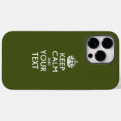 あなただけのKEEP CALM AND好きなテキスト Case-Mate iPhoneケース (裏面 (横))