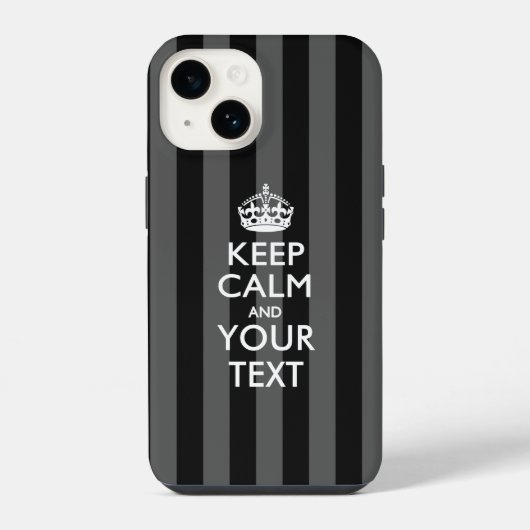 あなただけのKEEP CALM AND好きなテキスト iPhoneケース (裏面)