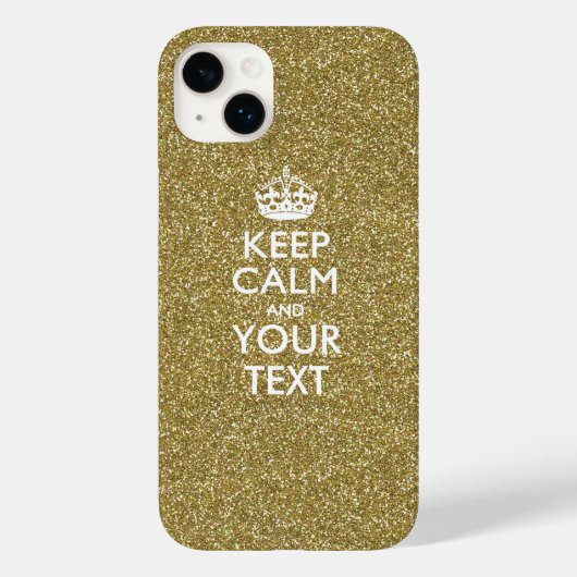 あなただけのKEEP CALM AND 〜あなたのテキスト〜 Case-Mate iPhoneケース (裏面)
