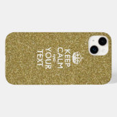 あなただけのKEEP CALM AND 〜あなたのテキスト〜 Case-Mate iPhoneケース (裏面 (横))