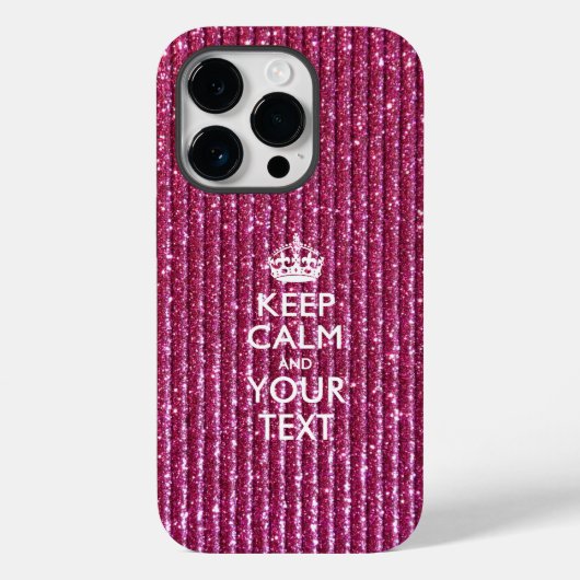 あなただけのKEEP CALM AND オリジナルテキスト Case-Mate iPhoneケース (裏面)