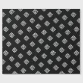 あなただけのQRコード | シンプルなリピートパターン ラッピングペーパー (フラット)