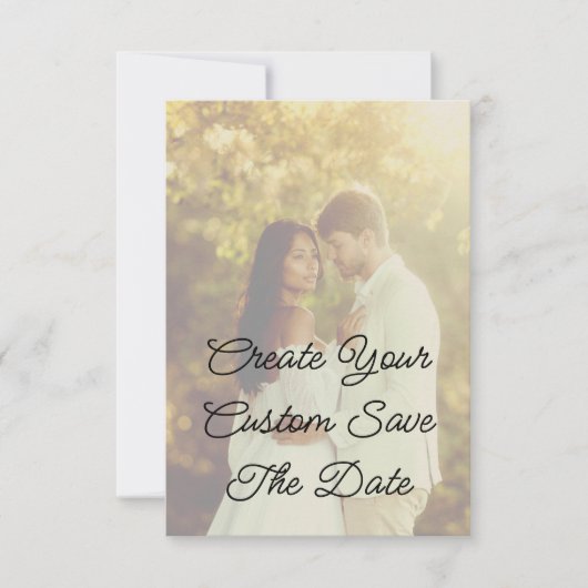 あなただけのSave The Date(結婚式日程お知らせカード)を作成しよう 出欠カード (正面)
