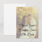 あなただけのSave The Date(結婚式日程お知らせカード)を作成しよう 出欠カード (正面/裏面)